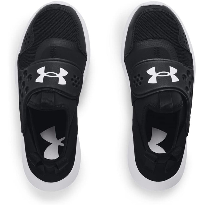 Кросівки для бігу Under Armour для хлопчиків UA BGS Essential, 38.5 EU, чорно-білі