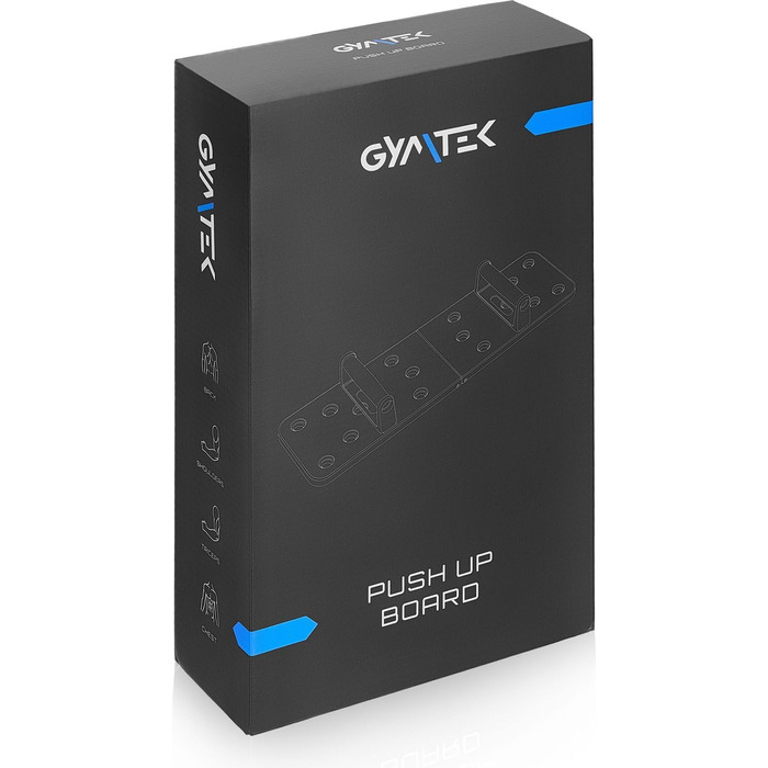 Gymtek Складане дошка для віджимань - дошка для віджимань з ручками для віджимань для тренування всього тіла & Ефективні віджимання - багатофункціональна дошка для віджимань - фітнес-обладнання для дому з еспандером