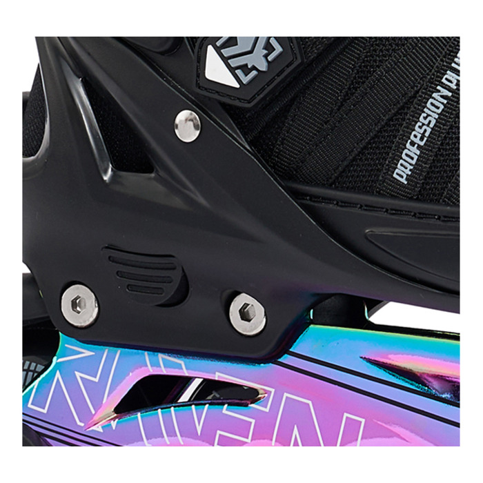 Регульовані ролики RAVEN Profession PLUS Black/Neo Chrome, розмір 38-42, швидка шнурівка