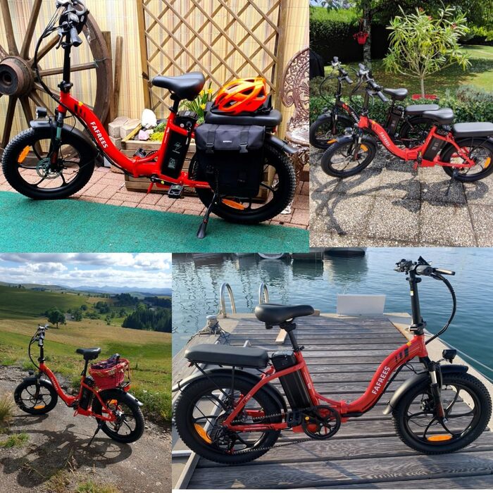 Електровелосипед Fafrees F20 складаний 20x3.0, 36В 16Аг, 250Вт, міський фетбайк для чоловіків і жінок, до 25 км/год