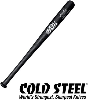 Бейсбольна бита Cold Steel Brooklyn Crusher, 73,7 см, чорна, поліпропілен