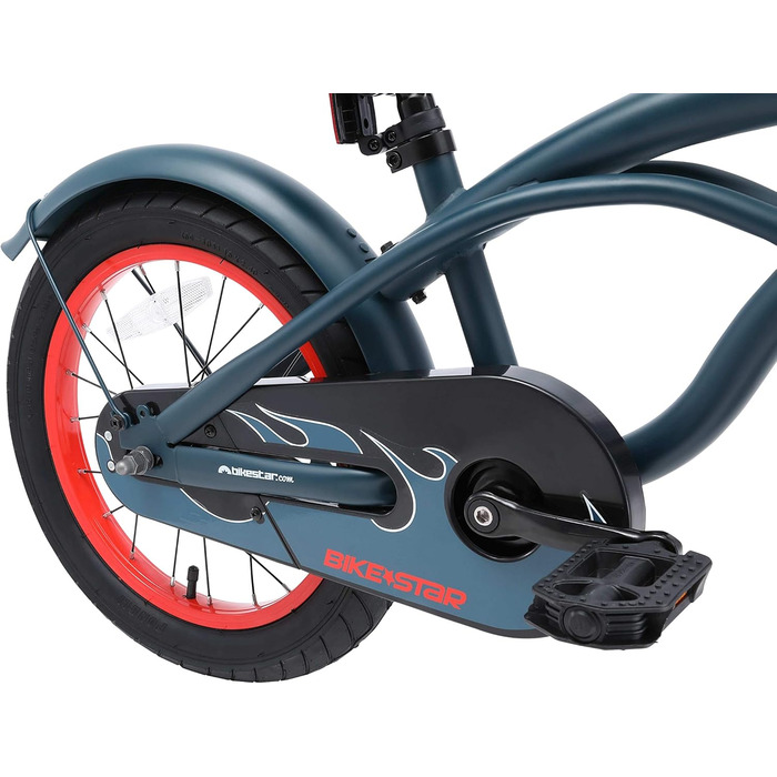Дитяче велосипед BIKESTAR для хлопчиків 4-5 років | 16-дюймовий круїзний велосипед | Велосипед для дітей | Без ризику - протестуйте