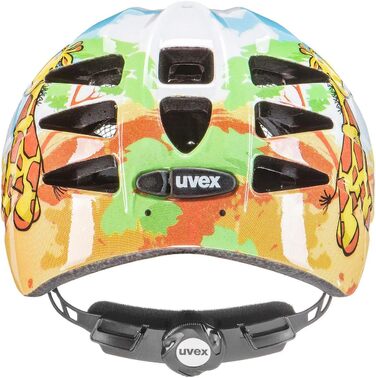Дитячий велосипедний шолом Uvex Kid 1 Safari, 47-52 см, легкий, регульований розмір, можливість встановлення LED-підсвітки