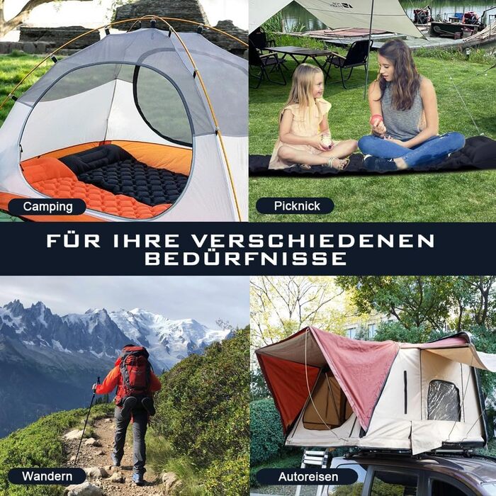 Isomatte Ultraleicht: Саморозгортальний килимок для кемпінгу - блакитний