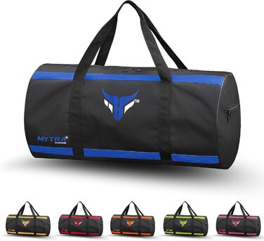 Mytra Fusion спортивна сумка для тренувань з регульованим плечовим ременем, для чоловіків і жінок, дорожня, спортивна, чорна/синя