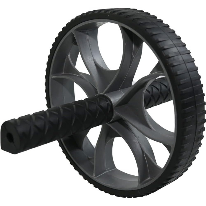 Ролер для пресу Ram® для фітнесу та тренувань, ABS-радіо, чорний