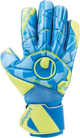 Воротарські рукавички Uhlsport Radar Control Soft SF, унісекс, для дорослих, футбольні, розмір 8.5, сині/жовті