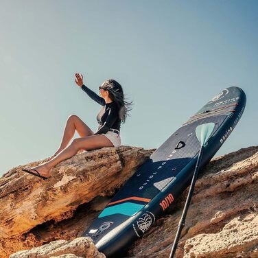 Надувний SUP-борд Movino Garda Allround 10'10' (330x81x15см) 2в1, комплект, до 150 кг, Navy-Orange