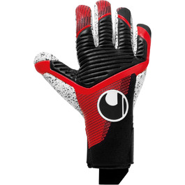 Воротарські рукавички Uhlsport Powerline Supergrip+ Finger Surround для підлітків, унісекс, чорні/червоні/білі, розмір 11