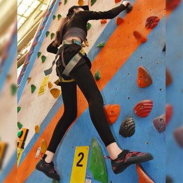 Кріпи для скелелазіння чоловічі/жіночі для залу, початківці, боулдеринг, тренувальні (43 EU, Червоний/Бордовий)