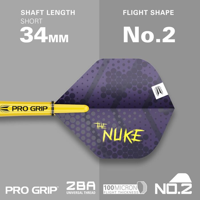 Дротики Target Darts Luke Littler Loadout 90% вольфраму, сталевий наконечник, набір для дартсу The Nuke Player Edition, Swiss Point, інструмент SP у комплекті