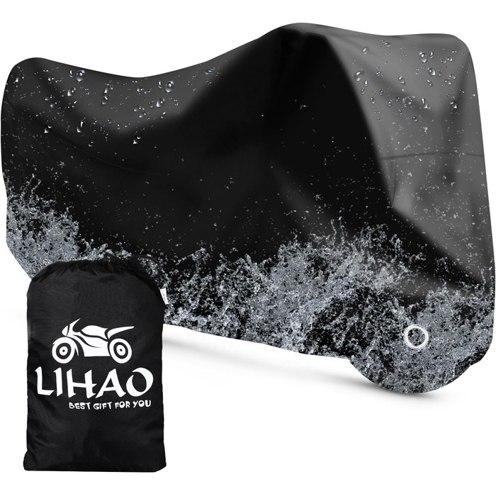 Водонепроникна накидка для мотоцикла LIHAO - захист від зими та вологи (245x105x125 см)