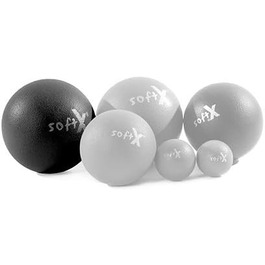 Масажний м'яч softX Rhea Ball з чохлом, 21 см, чорний, для фасцій та спорту