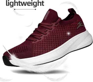 Жіночі спортивні кросівки для бігу та повсякденного носіння, легкі, дихаючі, модна модель (38 EU, Бордовий)