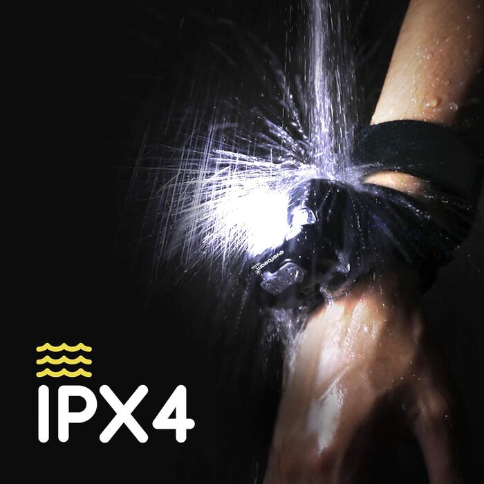 Everbeam H6 Pro LED-налобний ліхтар з датчиком руху, 650 люмен, 20 годин роботи, 1200 mAh акумулятор, перезаряджається, водонепроникний, USB, 2 шт.