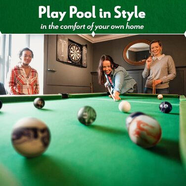 Набір для більярду Iszy Billiards Billardkugel-Set з мармуру - стиль Swirl, різні стилі на вибір, темний мармур