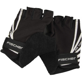 Велосипедні рукавички Fischer для дорослих, спортивні, чорні, знімаються легко, з підкладкою, придатні для прання