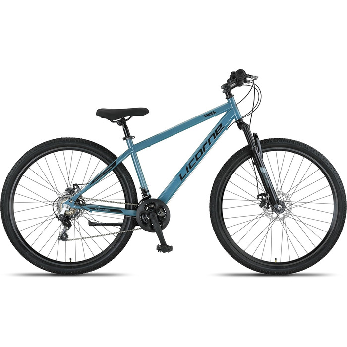 Гірський велосипед Licorne Bike Thunder Premium з дисковими гальмами, 29 дюймів, Aquamarine — для дорослих та підлітків