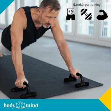 Ручки для віджимань Body & Mind® Push-Up: компактний тренажер для всього тіла, ефективне силове тренування