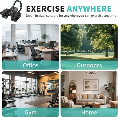 Ролик для пресу на 4 колесах - тренажер для кора з автоматичним відскоком, підтримка ліктів, для дому та фітнесу