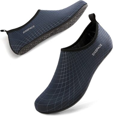 Чоловічі та жіночі шкарпетки для плавання Sixspace - аквашузи, шкарпетки для басейну, пляжні шкарпетки, швидковисихаючі, дихаючі, для серфінгу, йоги, темно-синій (39 EU)