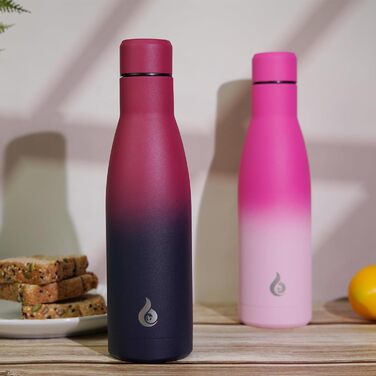 Термос BJPKPK 500 мл з нержавіючої сталі, чорно-червоний, для напоїв, багаторазовий, миється в посудомийній машині