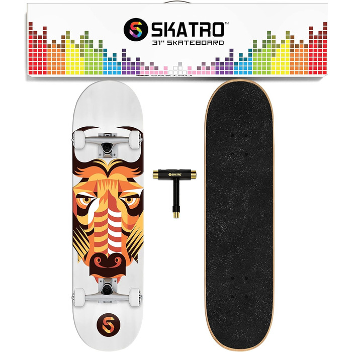 Скейтборд SKATRO Pro, 78.7 см, повний комплект, для дорослих, підлітків та дітей, для початківців, Buffalo