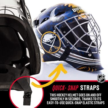 Дитяча хокейна воротарська маска Franklin Sports NHL Buffalo Sabres, для стріт-хокею, ліцензія НХЛ
