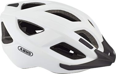 Велосипедний шолом ABUS Aduro 2.1 білий, універсальний, для міста і трейлів, для жінок і чоловіків, розмір S (51-55 см), спортивний дизайн