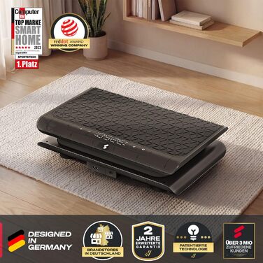 Віброплатформа Sportstech sVibe Lite чорна: для дому, до 120 кг, схуднення, спалювання жиру, м'язовий набір, тренування всього тіла, 99 рівнів інтенсивності, німецька якість