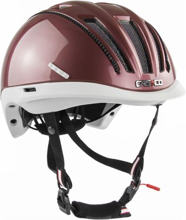 Жіночий велосипедний шолом Casco Roadster, рожево-білий, M (55-57 см)