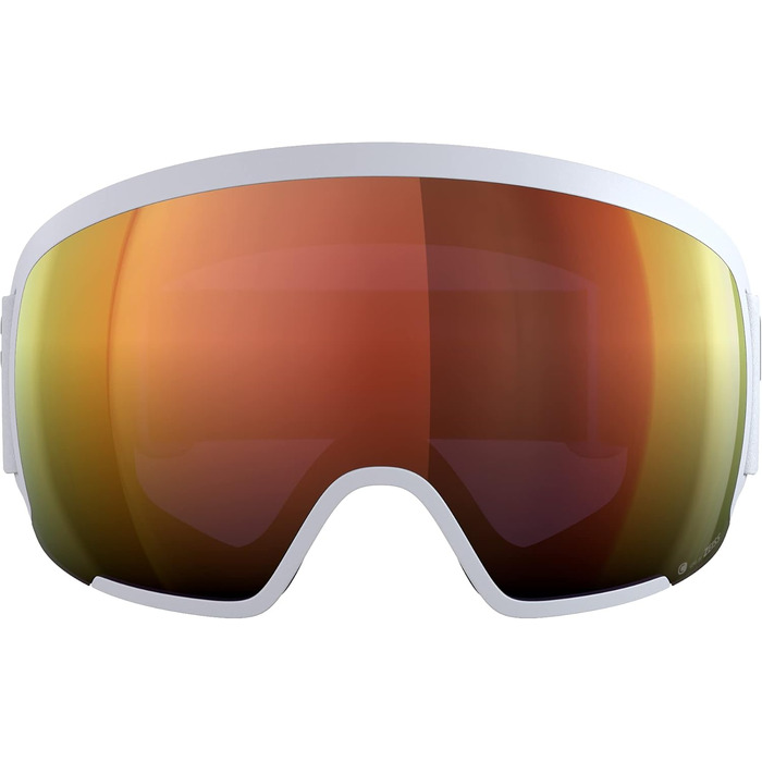 Гірськолижна маска POC Orb Clarity, біло-помаранчева, для шолома, лінзи Spektris Orange