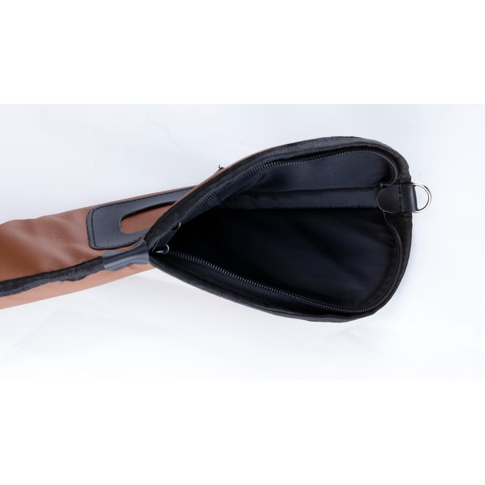 Чохол для кия бінкард (1/2 кий) коричневий, для зберігання кия, переносна сумка для більярдного кия