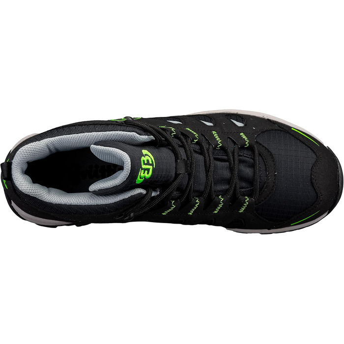 Черевики трекінгові та для походів Brütting Unisex Mount Frakes 43 EU, чорний, сірий, лимонний