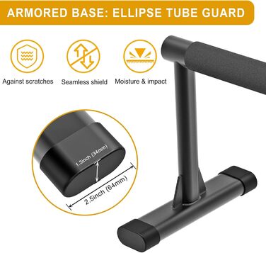 Паралелетки Kipika для віджимань та зворотних віджимань, фітнес-паралелетки для гімнастики, силових тренувань, витримують до 272 кг, регульована висота