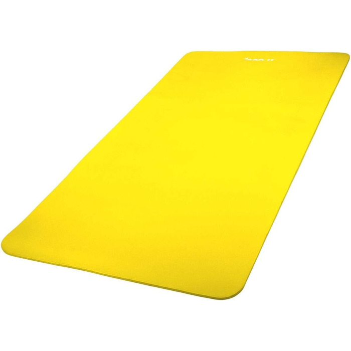 Гімнастичний килимок для фітнесу та йоги MOVIT, гіпоалергенний, жовтий (183x60x1.0 см)