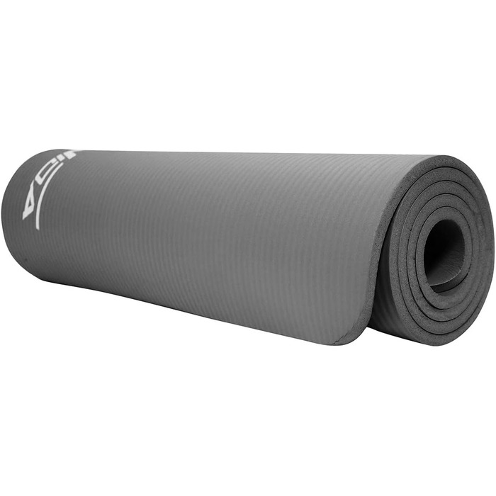 Килимок для йоги SportVida з нековзким покриттям - NBR, 180 x 60 x 1 см, для дому, з ручкою для перенесення, фітнес, 6 кольорів