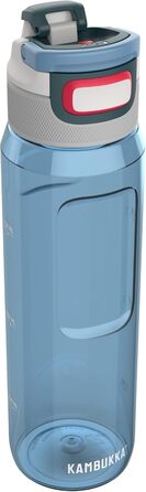 Пляшка для води Kambukka ELTON 1000 мл Niagara Blue, ударостійка, не вбирає запахи, з мірною шкалою, підходить для миття в посудомийній машині