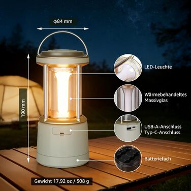 Ліхтар кемпінговий LED Lepro 2000 люмен, акумуляторний, водонепроникний IPX4, з функцією Power Bank, для походу та аварійного освітлення