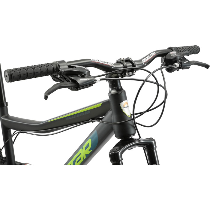 Гірський велосипед BIKESTAR, повністю амортизований, Shimano 21 швидкість, дискові гальма, колеса 26/27.5/29 дюймів, рама 15/17/19 дюймів, MTB