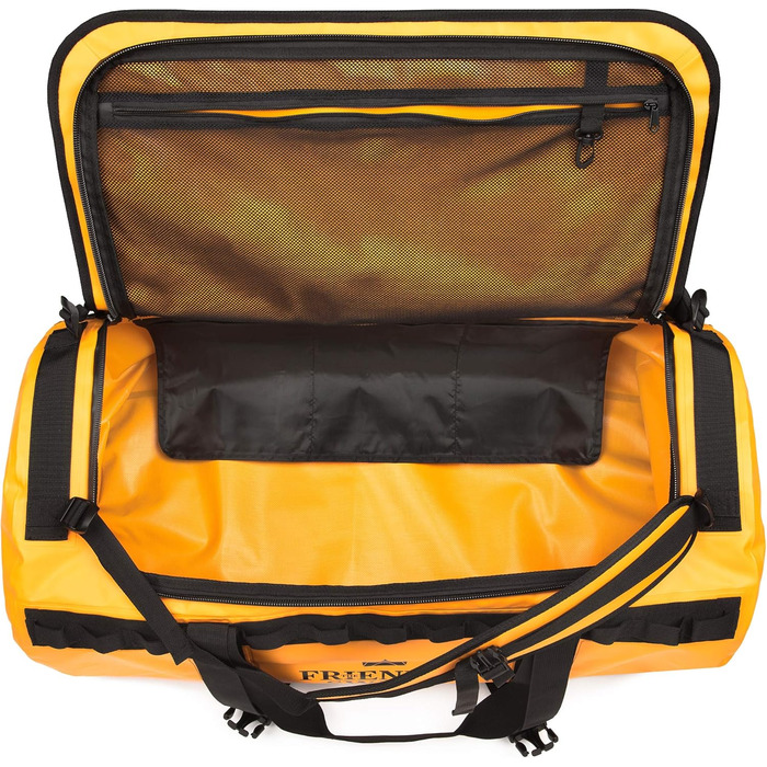 Водонепроникна сумка-рюкзак The Friendly Swede Sandhamn Dry Bag (90л, жовта) — гермомешок для спорту та подорожей