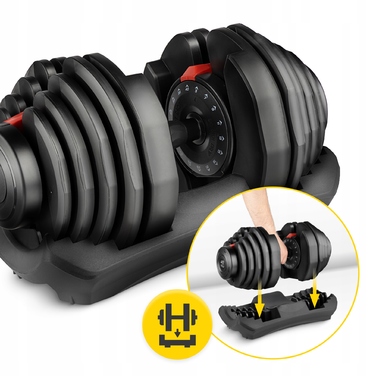 Регульовані чавунні гантелі 4FIZJO 1 x 40 кг