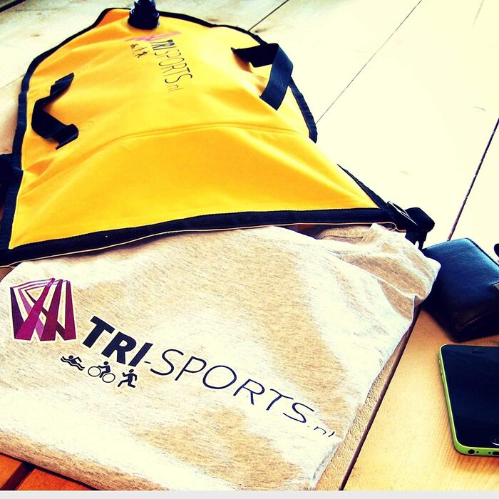 Плавальний буй для відкритої води Tri-Sports, рожевий — безпечний аксесуар для плавання з відділенням для речей