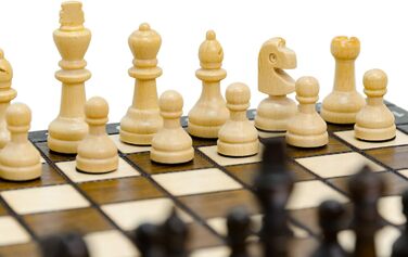 Дорожній шаховий набір Master Of Chess з берези та бука, шахова дошка 27x27 см з фігурами, портативний набір для дітей і дорослих, якісне шкільне шахове поле