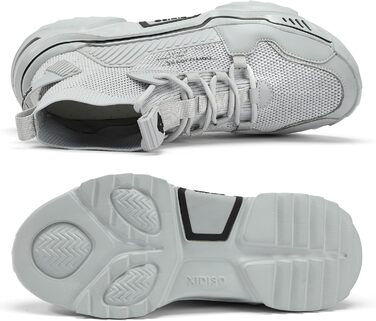 Чоловічі спортивні кросівки FUSHITON для занять спортом, фітнесу та активного відпочинку (43 EU, сірий)