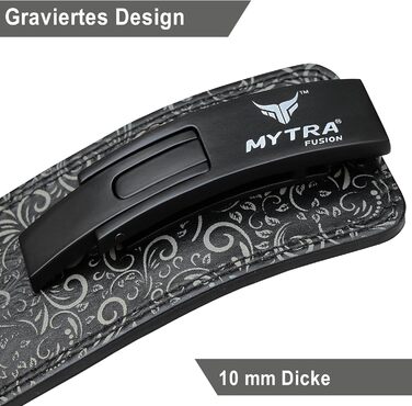 Пояс для важкої атлетики Mytra Fusion з білою пряжкою, чорний, розмір S, для тренувань у спортзалі, для чоловіків і жінок
