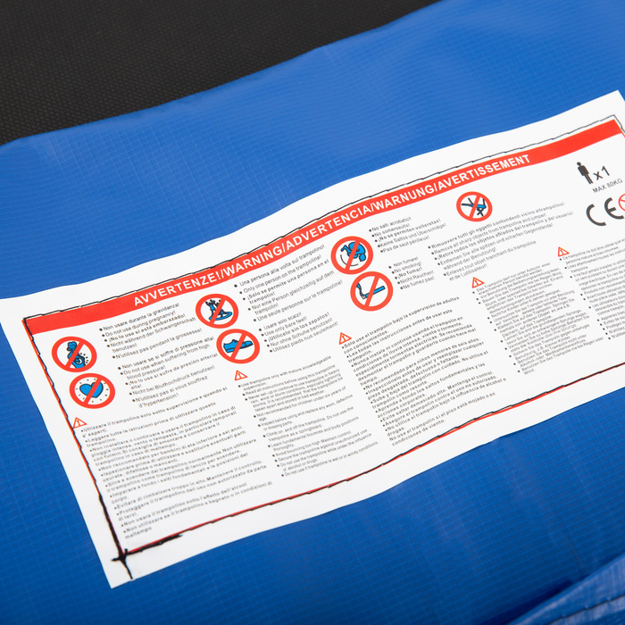 Захисний бордюр для батута HOMCOM, діаметр 305 см, широка стрічка, міцна, стійка до УФ-випромінювання, захист пружин, водонепроникна тканина, аксесуари для батута, захисна сітка, запасні частини для садових батутів, кольоровий