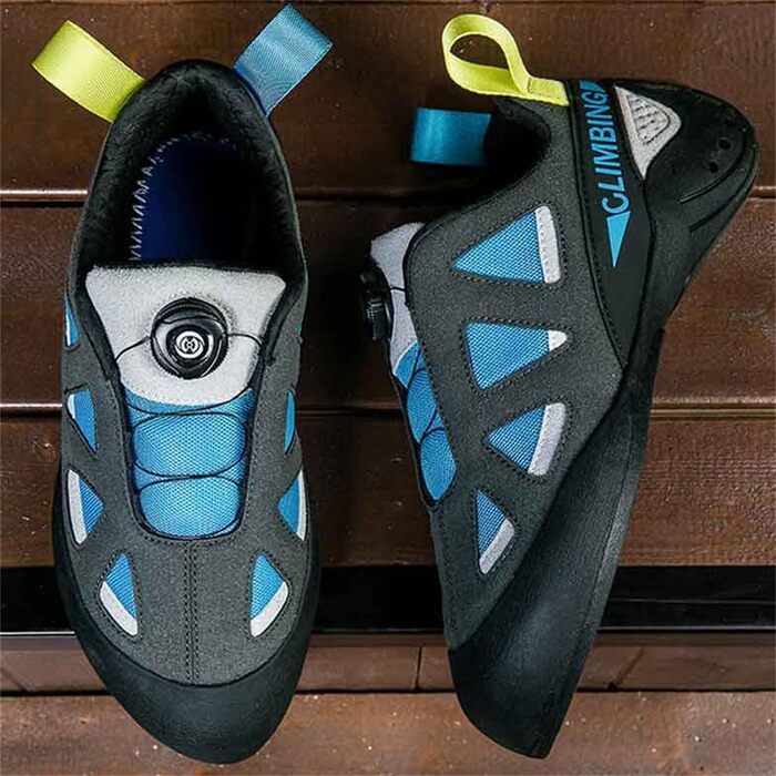 Легкі та дихаючі скелелазні кросівки для боулдерингу, неслизькі, зелені (43 EU, блакитні)