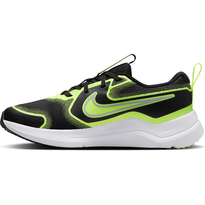 Дитячі кросівки Nike Cosmic Runner для бігу, чорний/сірий/жовтий, 36 EU