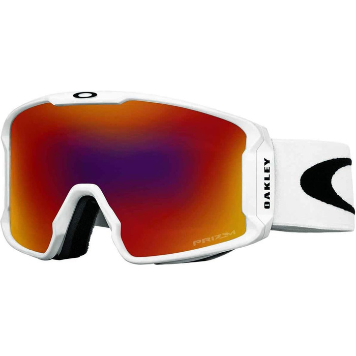 Гірськолижні окуляри Oakley Line Miner XM PRIZM для вузьких облич (розмір M, Matte White / Prizm Torch Iridium)